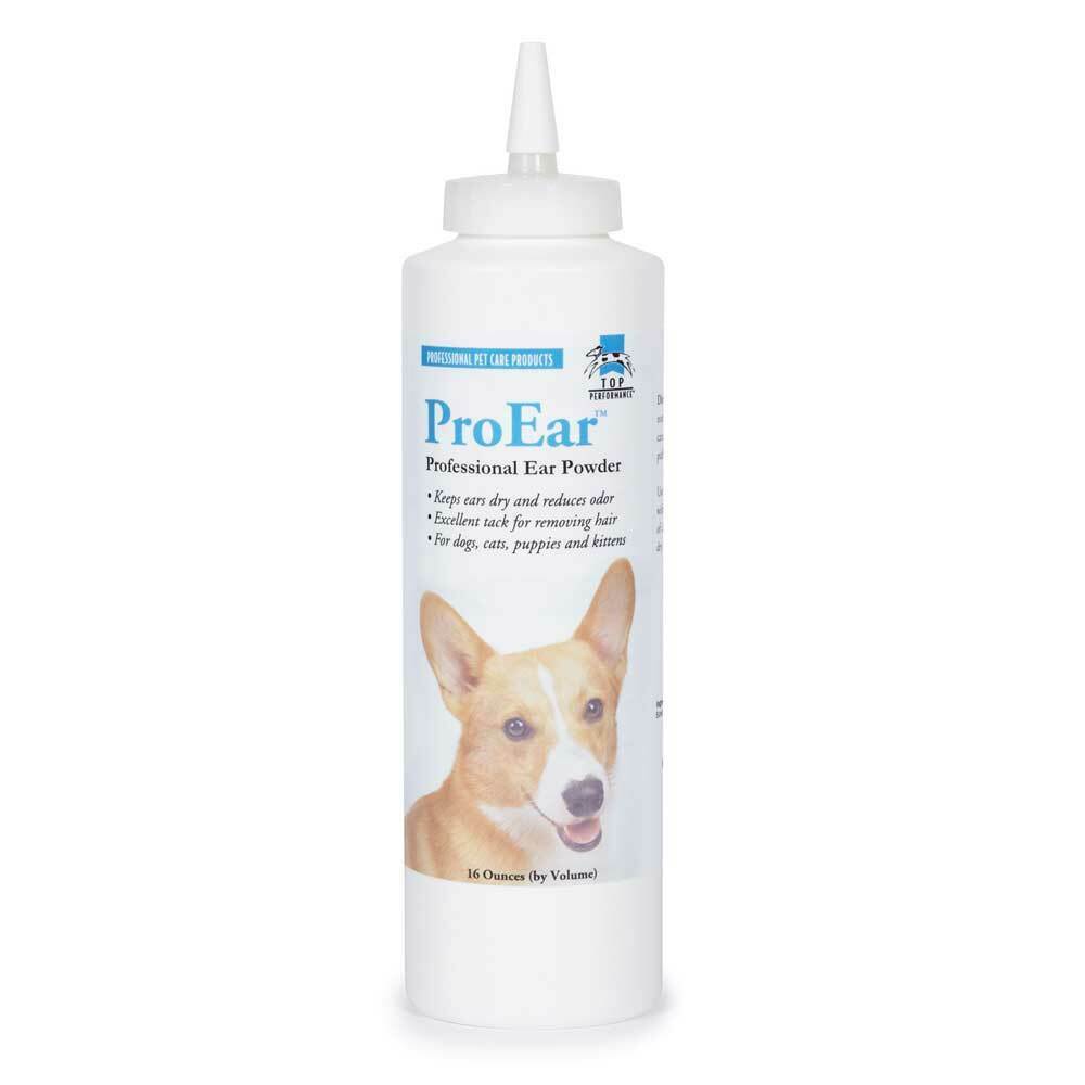 Professional Pet Grooming Ear Powder Healthy Dog Cat Care 16oz Squeeze Bottle