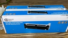 2 x Mini Patch Panel Cat 5e 12 Port 89D Mounting Bracket Commercial Elec... - $11.06