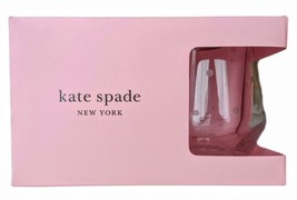 Kate Spade Stemless Crystal Set Of 4 Lenox Wine Glasses 12 Oz Larabee Dot - New - £56.12 GBP