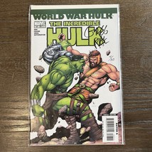 The Incredible Hulk #107 World War Hulk Event Hercules SIGNED Greg Pak w/ COA - £78.54 GBP