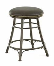 Dark Brown Backless Swivel Counter Stool - Bali Collection - $193.77 CAD
