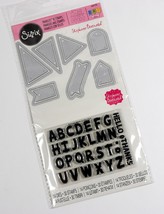 NEW - Sizzix Framelits &quot;Alphabet Banners&#39;&#39; Metal Die 660192 - $17.99