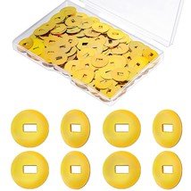 500 Pcs Gold Brass Washers For Paper Fasteners, Slotted Round Metal Plat... - £12.53 GBP