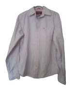 Abercrombie &amp; Fitch 100% cotton Sz L Striped long sleeve Dress muscle Shirt - $31.99