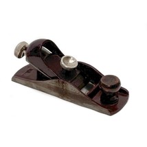 Stanley Wood Plane Made in USA Burgundy Red 7 x 2&#39;&#39; - £23.37 GBP