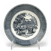 Currier &amp; Ives, Blue by Royal, China Bread &amp; Butter - £10.84 GBP