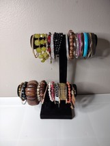 Lot Of Over 40 Bracelets And Bangles Multicolor, Beaded, Stretch, Solid ... - £27.94 GBP