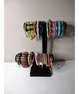 Lot Of Over 40 Bracelets And Bangles Multicolor, Beaded, Stretch, Solid ... - £27.89 GBP