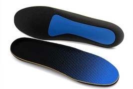 Plantar Fasciitis Insoles for Men/Women Arch Supports Orthotics   (Blue, Size:L) - £10.05 GBP