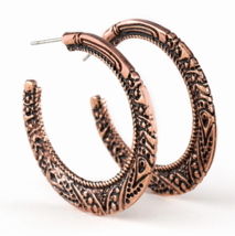Paparazzi Rumba Rendezvous Copper Hoop Earrings - New - $4.50