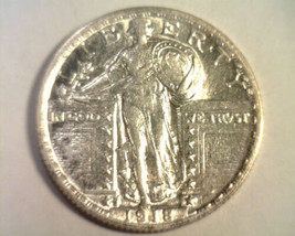 1918-S Standing Liberty Quarter About Uncirculated+ Au+ About Unc+ Nice Original - £169.12 GBP