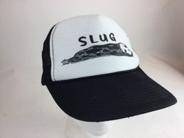 VTG-1980s Slug mesh trucker snapback hat Black White - $19.79