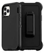 Full Body Case For iPhone 12 Pro Max 6.7&quot; 2020 BLACK Holster Clip 360° K... - $10.99