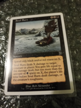 Soul Burn Magic The Gathering Vintage Deckmasters 2001 Black 9 Sorcery MTG - $2.38