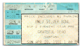 Billet De Concert Grateful Dead Santana 28 Avril 1991 Las Vegas Nevada - £39.75 GBP