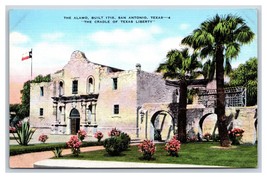 Alamo San Antonio Texas TX UNP Linen Postcard N18 - £2.28 GBP