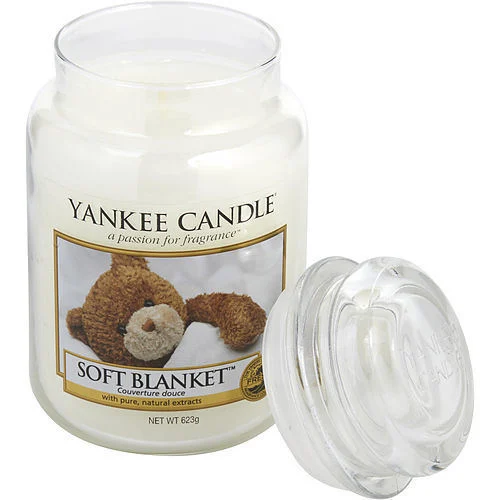 Yankee Candle Soft Blanket 22 oz Scent Glass Jar, citrus, vanilla, and amber - £25.79 GBP