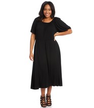 New Karen Kane Black Pesant Flare Rayon Midi Dress Size 1 X Women $138 - £61.81 GBP