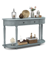 52 Inch Retro Console Table with 2 Drawers and Open Shelf Entryway Sofa ... - $5,253.49 MXN