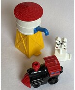 Fisher Price GEOTRAX STEAMLINE STATION Water Tower With Black Train Car ... - $10.33 CAD