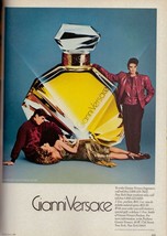 1985 Gianni Versace Vintage Fashion Print Ad 1980s - £10.87 GBP