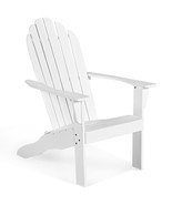Acacia Wood Outdoor Adirondack Chair with Ergonomic Design-White - Color... - £105.12 GBP