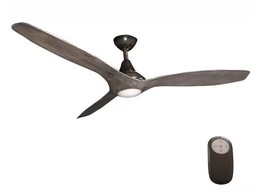 HDC Tidal Breeze 56&quot; LED Indoor Vintage Pewter Ceiling Fan w/ Light Kit 54664 - £140.35 GBP