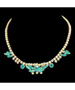 Vintage rhinestones necklace 16” - $44.66 CAD