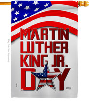 Happy Mlk Day House Flag Martin Luther King 28 X40 Double-Sided Banner - £29.54 GBP