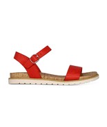 Sun Stone Womens 7 M Coral Orange Smooth Strappy Flat Sandals NIB XY4 - $454.63 MXN