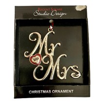Christmas Tree Ornament Mr Mrs 2015 Heart Stones Regent Square Harvey Le... - £11.52 GBP