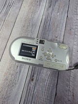 Sony Cyber-shot DSC-P73 4.1MP Smart Zoon Digital Camera Silver  Tested &amp; Working - £18.78 GBP