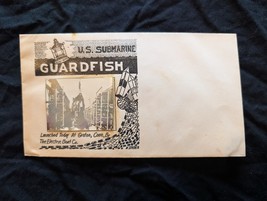 Sub Envelope w/ Black &amp; White Photo - US Sub Guardfish - Electric Boat C... - $233.87 MXN