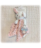 Easter NWT Modern Baby Snuggle Blankie Pink Bunny Rabbit Flower Pacifier... - £14.91 GBP