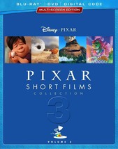 Pixar Short Films Collection Vol. 3 Blu Ray Dvd And Digital With Slip Cover New - £9.01 GBP