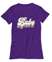 Bride TShirt Babe, Bachelorette, Retro Purple-W-Tee  - £17.54 GBP