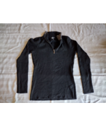 Vila Milano Women Black Wool Blend Knit Pullover Top Collar Rhinestone S... - €10,31 EUR