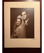 Vintage Antique PHOTOGRAPH PHOTO Mexican Wedding Bride couple From 1930&#39;s - $28.04
