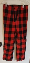 Womens XS Old Navy Red/Black Plaid Casual Lounge Pants - $8.91