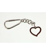 Argento Sterling Smalto Inserto Pendente Cuore Chiave Catena 90 MM Lungo - €89,15 EUR