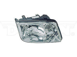 Headlight For 1999-02 Volkswagen Jetta Passenger Side Chrome Halogen Clear Lens - £73.71 GBP