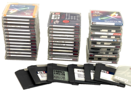 Lot of 45 Zip Disks Various Fuji Iomega Most - 100MB Storage Capacity IB... - $49.49
