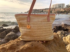 Straw Summer Beach Bag - Paixão Bag no. 2 - £22.43 GBP
