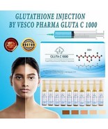 10 x 5ml amp of GLUTATHIONE GLUTA C 1000mg + Vitamin C 1000 Injection IV... - $257.66 CAD