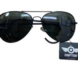 Raptor Black Metal Frame Green Lens Aviator Sunglasses One Pair NWT - £10.03 GBP