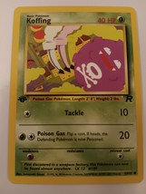 Pokemon 2000 Team Rocket Koffing 58/82 First Edition Single Trading Card - £9.43 GBP