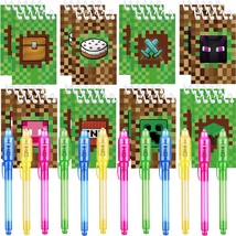 24 Pcs Pixel Theme party favors 12 invisible ink pen and 12 party mini Pixel The - £26.34 GBP