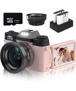 Vetek Digital Cameras For Photography, 4K 48Mp Vlogging Camera 16X Digit... - $129.99