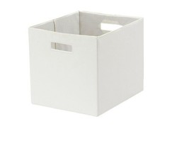 Better Homes &amp; Garden™ ~ Vanilla Dream ~ 12.75&quot; ~ Fabric Storage Cube/Bin - £17.60 GBP