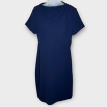 J. CREW COLLECTION navy blue short sleeve sheath dress size 8 career office work - £76.10 GBP